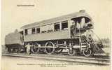 Carte Les Locomotives Américaines - Ligne New-York à San Francisco - Collection Fleury - American Railway - Equipment