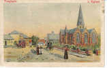 TIEGHEM  - L´eglise - Litho - Avelgem