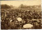 PARIS  -  CHAMP DE COURSES -  DANS LE DESORDRE HETEROCLITEDE LA PELOUSE ,  LES TURFISTES SEMBLENT DAVANTAGE SE PREOCUPER - Horse Show