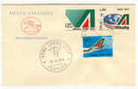 Italia - Busta Fdc Con Serie Completa: 25° Anniversario Dell'Alitalia - Sonstige (Luft)