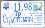 Ukraine, Kiev: Month Trolleybus Card For Students 1998/11 - Europe