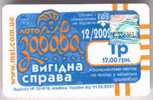 Ukraine: Month Trolleybus Card From Kiev 2002/12 - Europa