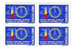 ROMANIA 2003 MINT STAMPS ON UE  MINT OG,IN BLOCK OF FOUR - Institutions Européennes