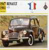 AU 12 - RENAULT 4 CV 1947 - 1961 - - Other & Unclassified