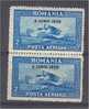 ROMANIA,  PAIR AIRPOST 2 LEI - 8 JUNE 1930 - NEVER HINGED ** - Unused Stamps