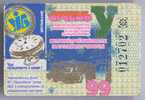 Ukraine, Chernigov: Trolleybus Card For Pupils 1999/01 - Europe