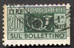 Pays : 247,1 (Italie : République) Yvert Et Tellier N° : CP   83 (o)  Moitié De Timbre Gauche - Postal Parcels