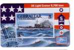 GIBRALTAR - Stamps On Card – Timbres - Stamp - Timbre - War Ship - Armee Bateau - Army - Military - Eagle - RARE & MINT - Gibilterra