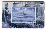 GIBRALTAR - Stamps On Card – Timbres - Stamp - Timbre - Armee - Army- Military Ship - Poland Warship ORKAN - RARE & MINT - Gibilterra