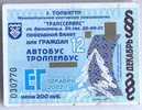 Russia, Togliatti: Month Bus And Trolleybus Ticket 2002/12 - Europe