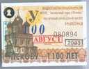 Russia, Pskov: Month BUS Ticket For Pupils 2003/09 - Europa