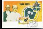 VATICAN CARTE MAXIMUM NUM.YVERT 702 RADIO VATICAN  50 ANS - Cartes-Maximum (CM)