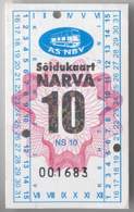 Estonia: Month Bus Ticket From Narva (16) - Europe