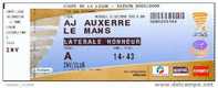 BILLET AJ AUXERRE / LE MANS ( Football Coupe De La Ligue 2005/2006 ) - Autres & Non Classés