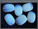 Lot De 3 Perles En Opalite Ovales 20x15x5mm - Perlas