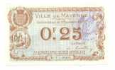 Billet De Nécéssité De 0.25 Fr Ville De Mayenne - Bonos