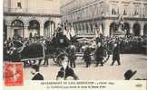 Cpa Enterrement De PAUL DEROULEDE " Fevrier 1914 Le Corbillard Passe Devant La Statue De Jeanne D´arc - Beerdigungen