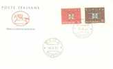 Italien / Italia - Mi-Nr 1149/1150 FDC (Y020) - 1963