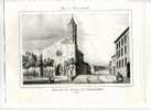 - "EGLISE ET VILLE DE FLEURANCE (GERS)". LITHO DU XIXe S. - Litografia