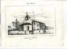 - "EGLISE DE MIELLAN (LANDES)". LITHO DU XIXe S. - Lithographien