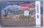 Russia, Barnaul: Month Bus, Tram, Trolleybus Card 2002/11 - Europe