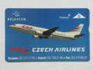 Belgique - België: Czech Airlines (1700 Ex.) (nieuw - Neuf - Mint) - Aerei