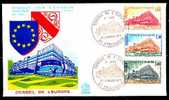 Conseil De L'europe Strasbourg 22/1/1977. 1 Jour Sur Fdc - Covers & Documents