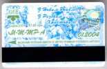 Ukraine, Kiev: Metro, Bus, Tram And Trolleybus Card 2004/01 - Europe