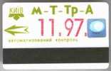 Ukraine, Kiev: Metro, Bus, Tram And Trolleybus Card 1997/11 - Europe