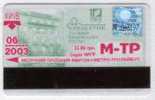 Ukraine: Month Metro And Trolleybus Card From Kiev 2003/06 - Europe