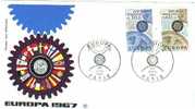 Frankreich / France - Mi-Nr 1578/1579 FDC (Y035) - 1967