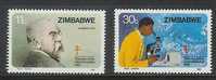 ZIMBABWE 1982 MNH Stamp(s) Robert Koch 269-270 #5078 - Zimbabwe (1980-...)