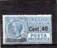 Italia Regno - N. PN7  Used  (Sassone) 1924-25 Posta Pneumatica - Poste Pneumatique
