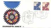 Italien / Italia - Mi-Nr 1224/1225 FDC (Y042) - 1967