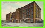 LAWRENCE, MA - NEW WOOD MILL - CARD IS WRITTEN IN 1908 - SOUVENIR POSTCARD CO - - Lawrence