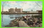 FALL RIVER, MA - BARNARD MILLS - CARD TRAVEL IN 1907 - UNDIVIDED BACK - - Fall River