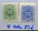 TAXES 1 Et 2  Propre Charnière, Très Frais   Cote 85 E - Postzegels