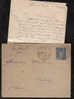 Entier Postal Sur Enveloppe - Sage 15c Bleu - 1892 - Oblitérations GRENOBLE Et CORBELIN - Standard- Und TSC-Briefe (vor 1995)