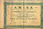 BRUXELLES  "A.M.I.S.A. Appareillages Mécaniques Et Industriels" (1928) - Industrie