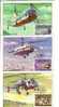 GOOD USSR MAXICARDS 1980 - RUSSIAN Helicopters - Set 6 MC - Helicópteros