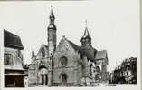 CP ANNEES 1950 MALESTROIT / EGLISE ET PLACE - Malestroit