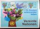 NATIONS UNIES VIENNE CARTE MAXIMUM NUM.YVERT  1 - Andere & Zonder Classificatie