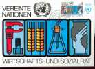 NATIONS UNIES VIENNE CARTE MAXIMUM NUM.YVERT 14 CONSEIL ECONOMIQUE ET SOCIAL - Otros & Sin Clasificación
