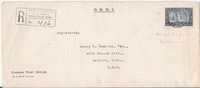 461 / CANADA – Official Mail To USA  1935, OHMS, Single Franking Royal Yacht Britannia - Briefe U. Dokumente