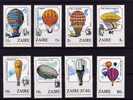 Zaïre 1984, 200° Du 1er Vol De L’homme En Ballon,  Complète ++ Cote 14€  (25702**) - Mongolfiere