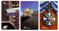 SAN MARINO - Second Issue Cards - Palace , Chateau , Palais , National Order Medal SERIE OLOGRAFICA - MINT & RARE Cards - Saint-Marin