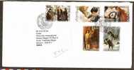 NEW ZEALAND 2005 CINEMA , LION,  FIRST DAY USED COVER TO INDIA # 9167 - Autres & Non Classés