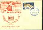 FDC 1958. Inauguration Du Palais De L'UNESCO à Paris. TP N° 1177 - UNESCO