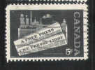 Canada 1958 Canadian Press Importance Of Free Press Used - Used Stamps