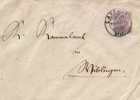 WURTTEMBERG Servicio Sobre Entero LAUERST 1884 - Postal  Stationery